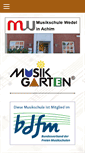 Mobile Screenshot of musikschule-wedel.com