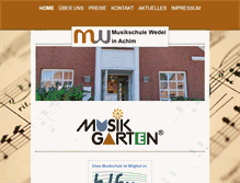 Tablet Screenshot of musikschule-wedel.com